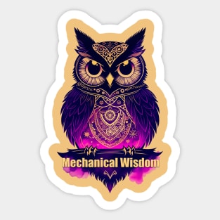 Steampunk Owl Sticker